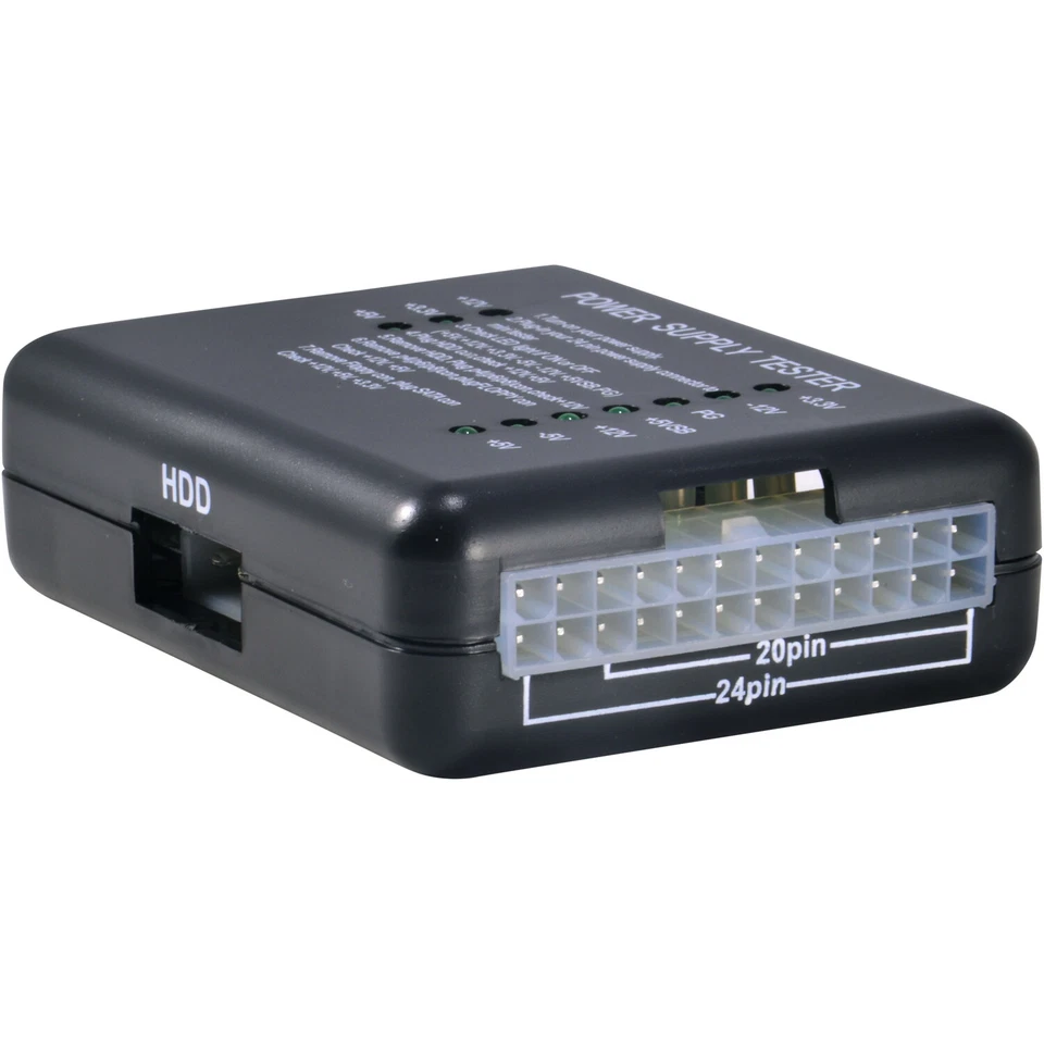 ATX Power Supply PSU Tester with 20/24 Pin, SATA & Molex HDD Connectors for PC - Image 2 of 3