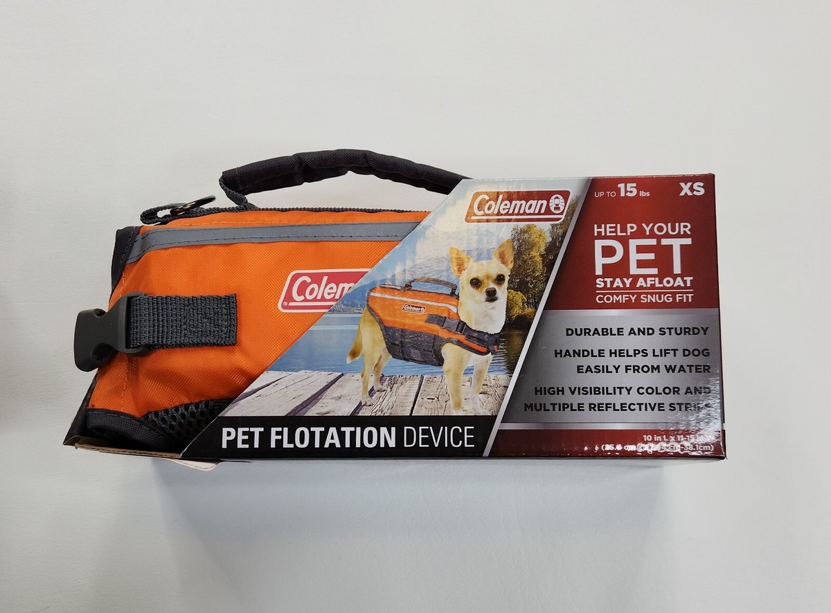 Coleman Dog Floatation Vest Up To 15 LBS Orange | eBay