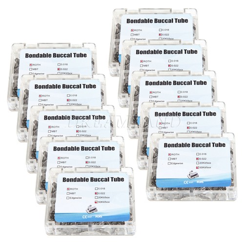 Tubo buccale singolo Roth 022 bondable non convertibile dentale FDA CE - Foto 1 di 15