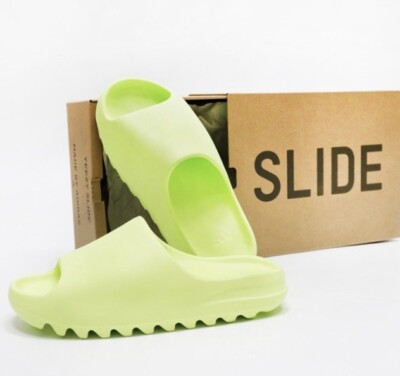 Adidas - Yeezy SLIDE Glow Green Mens Size 9 US Made By