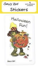 Suzy's Zoo Stickers 4-pack, "Halloween Fun " 10142