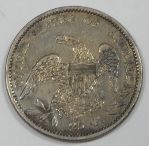 1834 gedeckelte Büste Viertel vz Silber 25c - Bild 4 von 4