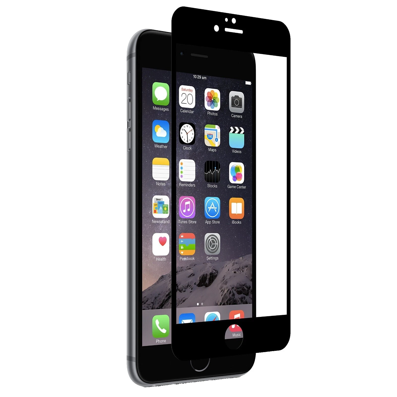 Moshi Negro anti-Shatter Protectores de pantallas para teléfonos celulares