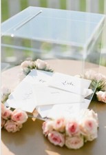 Large Acrylic Wishing Well Wedding Gift Box 32x32x32CM