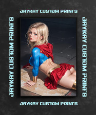 Sexy Supergirl Kara Danver DC Comic Justice League Anime Poster Print - No Frame