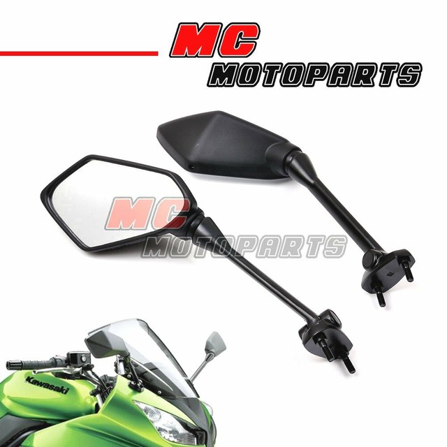 Aftermarket Black eMark Side Mirrors Fit Kawasaki Ninja 400 1012
