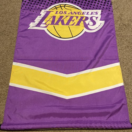 NBA Los Angeles LA Lakers Western Conference Banner Flag - Purple/Yellow, 45” - Picture 3 of 3