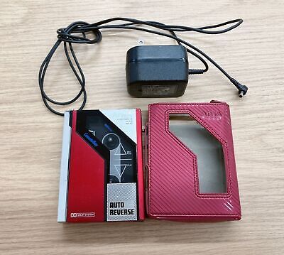 AIWA HS-P7 CassetteBoy red Walkman Stereo cassette player AIWA HS-P7 CassetteBoy red Walkman Stereo cassette player