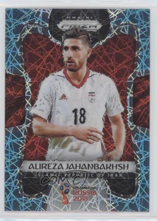 2018 Prizm World Cup Light Blue Lazer 17/125 Alireza Jahanbakhsh Rookie RC 7m3