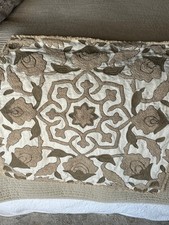 POTTERY BARN Square Crewel-Embroidered Pillow
