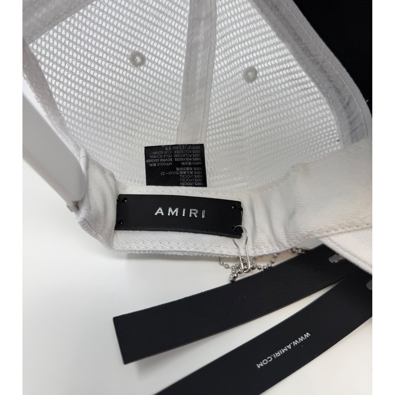 Amiri Zig Zag Trucker Hat White image 6