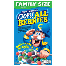 Cap’n Crunch Oops All Berries Cereal Family Size 480g USA Import