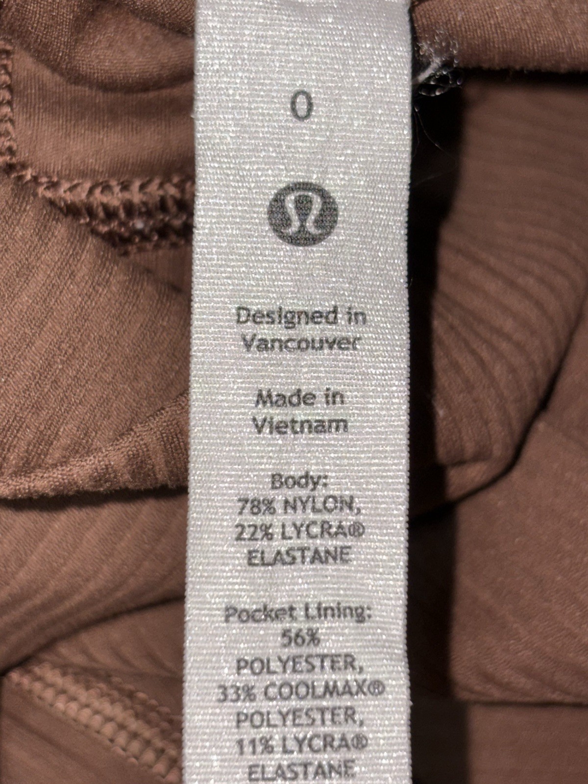 Lululemon Wunder Train HR Tights Java Brown Size 0 - image 7