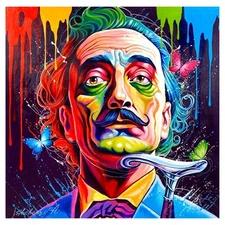 Alexander Ishchenko "Dali" Original Acrylic Painting on Canvas Hand Signed