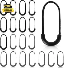 20Pcs Nylon Paracord Zipper Pull Tab, Zipper Pulls Replacement, Backpack Zipper 