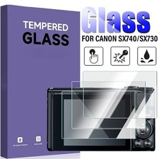 2PCS Canon Powershot SX730 HS / SX740 HS Cameras Tempered Glass Screen Protector