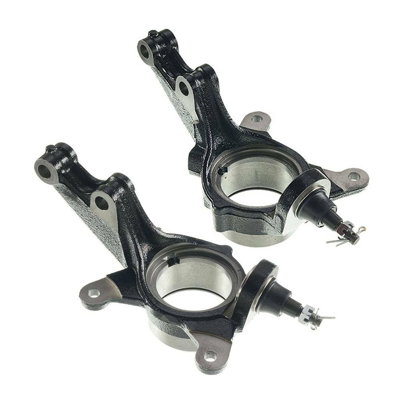 2pcs Suspension Steering Knuckle Assembly Front Left Right Steel Black L4