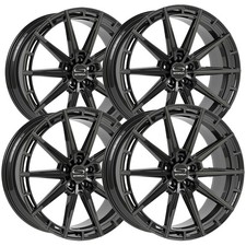 Set Of 4 Strada Sf70 Palo 20x9 5x108 30mm Gloss Black Wheels Rims 20 Inch