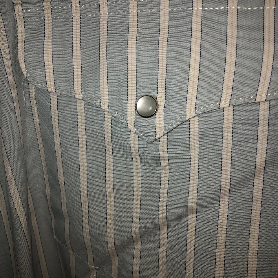 Camisa masculina Flying R Ranchwear Ruddock Western Pearl Snap ardósia 16.5/33 Cowboy is - Imagem 2 de 4