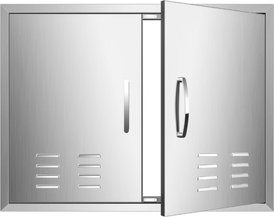 30''WX21''H BBQ Access Double Doors Flush Mount Stainless Steel Outdoor Kitchen