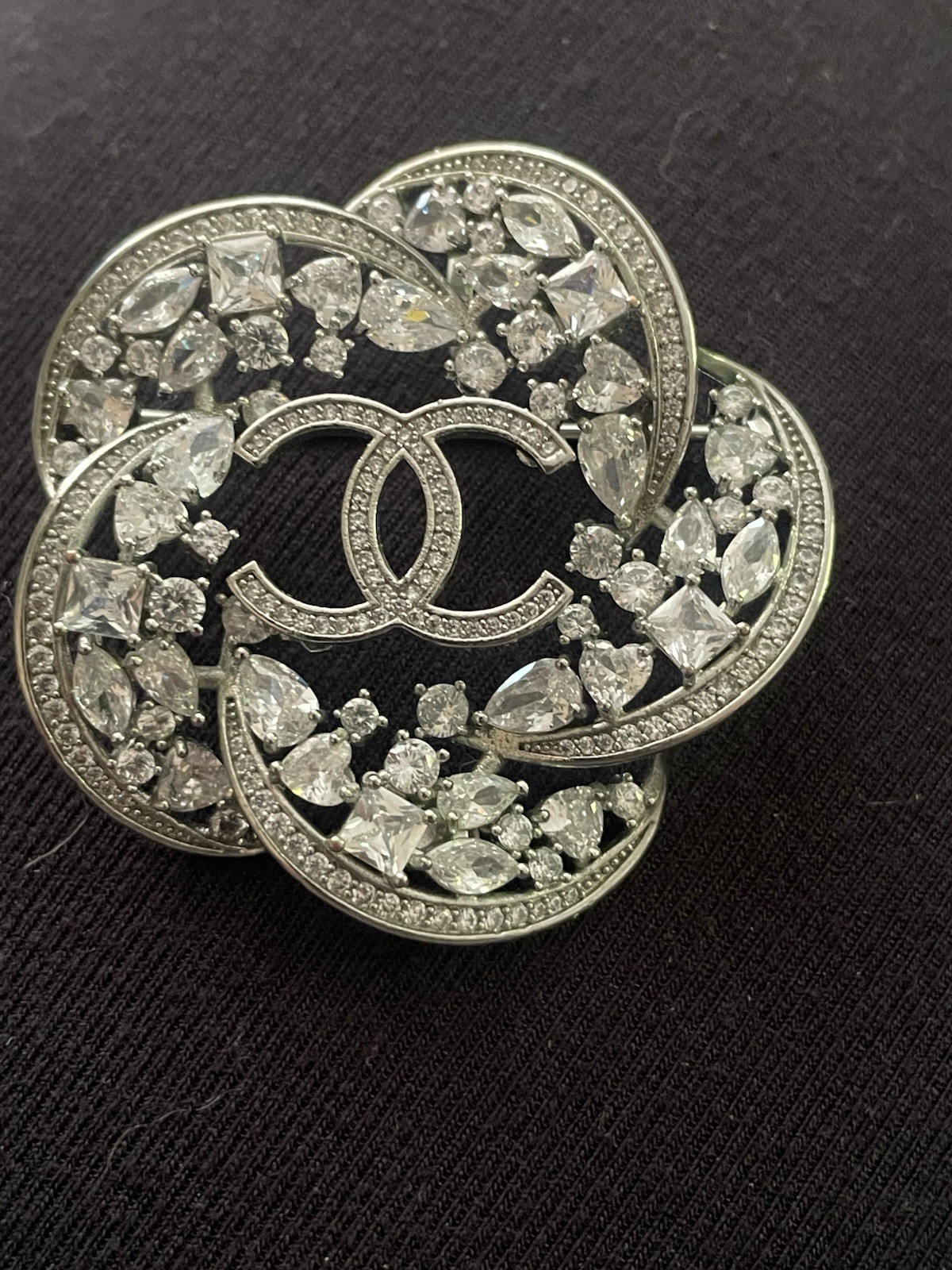 Chanel Diamonte Brooch