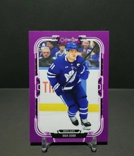 2025-26 O-PEE-CHEE HOCKEY MAX DOMI PURPLE #'D 13/49 TORONTO MAPLE LEAFS