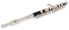 Flauto Piccolo Ottavino in Do Bocchino Alpacca Testata Argentato con Astuccio