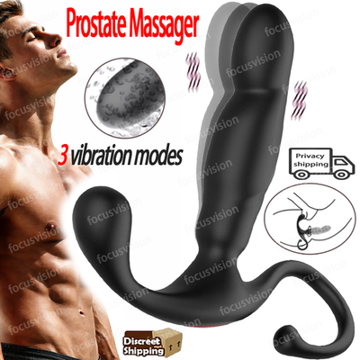 Male Prostate Massager Vibrating Anal Butt Plug Wiggle G-spot Vibrator Sex  Toys | eBay