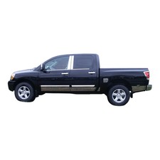 Stainless Steel Pillar Trim 4pc Fits 2004-2015 Nissan Titan
