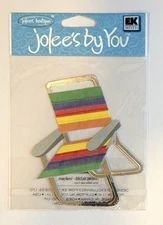 Jolees by You Boutique Rainbow Beach Chair Folding Chair Scrapbook Stickers