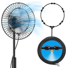 Anti-leak Fan Mister for Outside Patio - Pre-Assembled Cooling System with 32...
