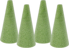4Pcs Floral Foam Tree Cones, Foam Blocks Green Foam for Flower Arrangements Craf