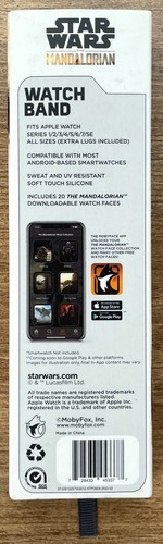 Star Wars Grogu Mandalorian Disney Apple Watch Band All Sizes Compatible NEW - 第 3/4 張圖片
