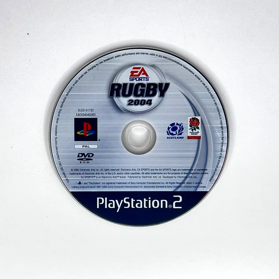EA Sports Rugby 2004 - PlayStation 2 PS2 PAL - Complete w/Manual - Free Postage - Image 4 of 4