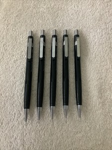 5 Vintage SANFORD Technician 0.5mm Mechanical Pencils Black