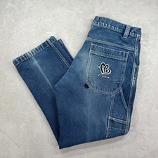 Vintage FUBU Jeans Mens 36x32 Blue Carpenter Denim Pants Hip Hop 90s Menswear