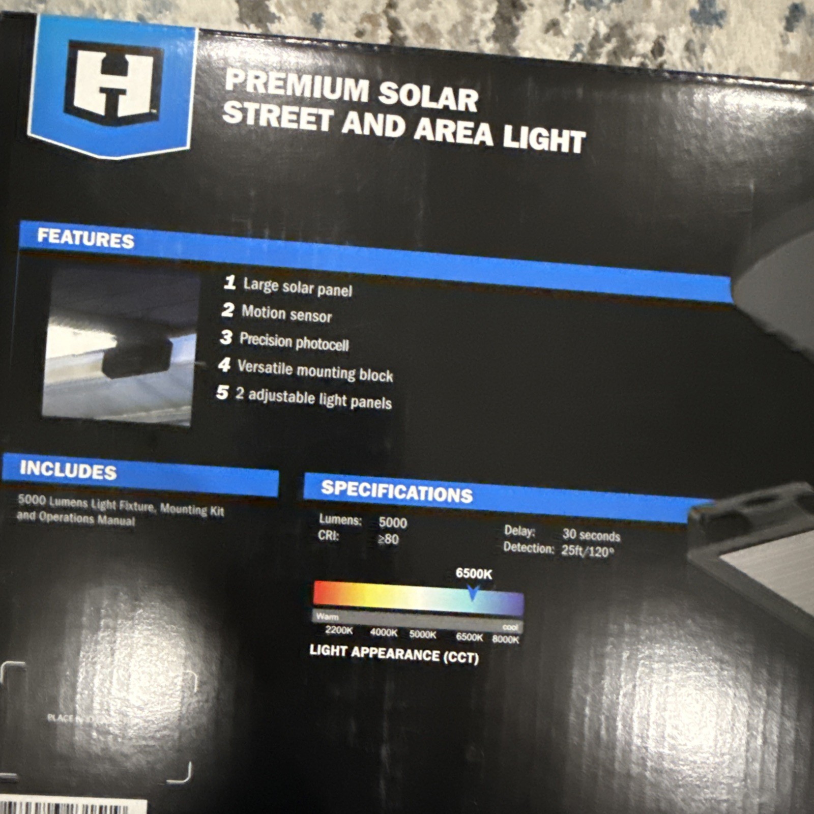 New HART Premium Solar Street & Area Light – 5000 Lumens Outdoor LED Motion Send
