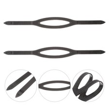 2 Pcs Silicone Diving Lens Belt Swimming Goggle Straps Replacement