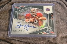 2024 Spectra Champion Signatures Brent Jones on card autograph auto 108/149 49ER