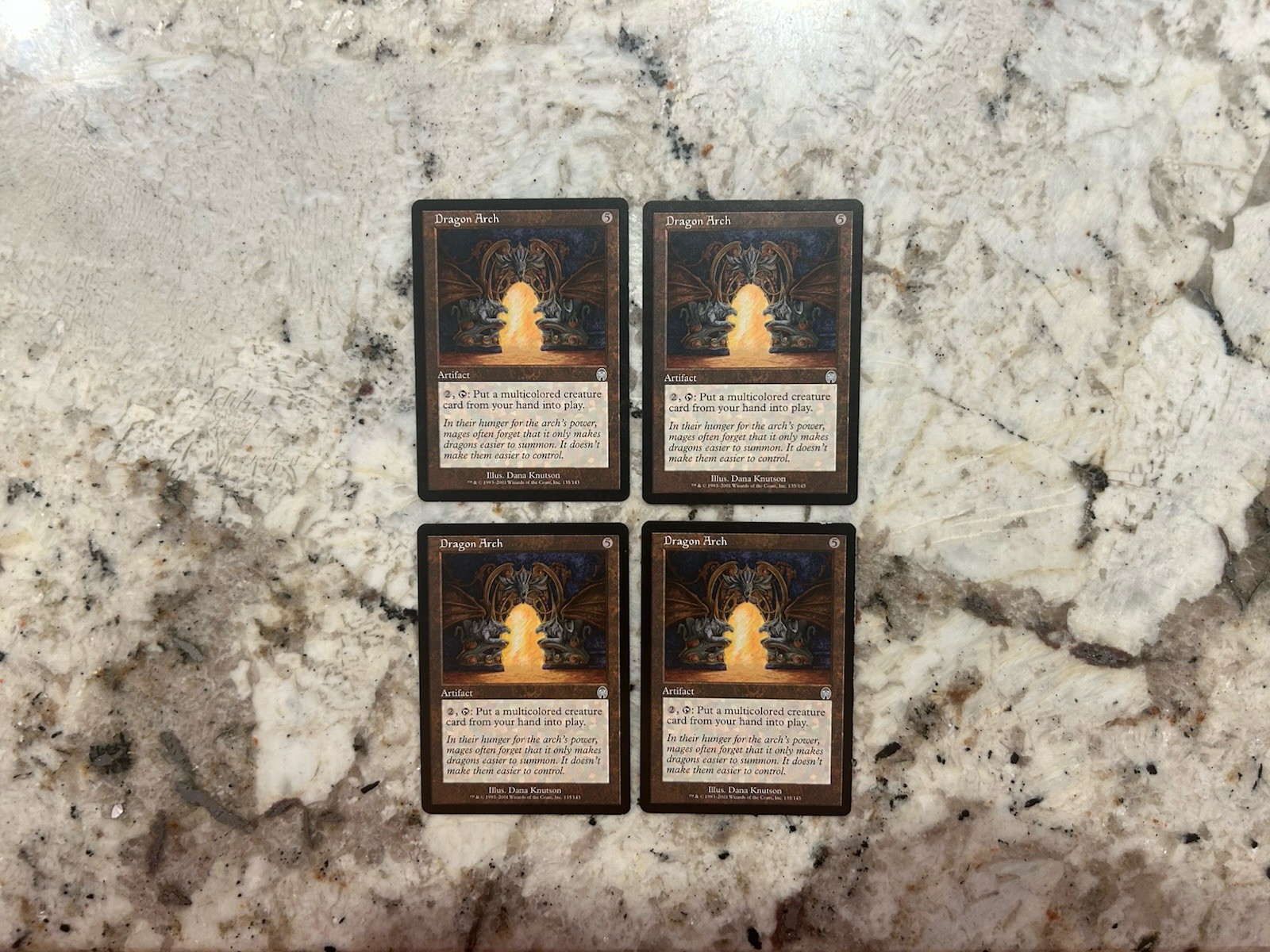 Mtg Dragon Arch Apocalypse x4 - Magic the Gathering Dragon Arch Playset LP