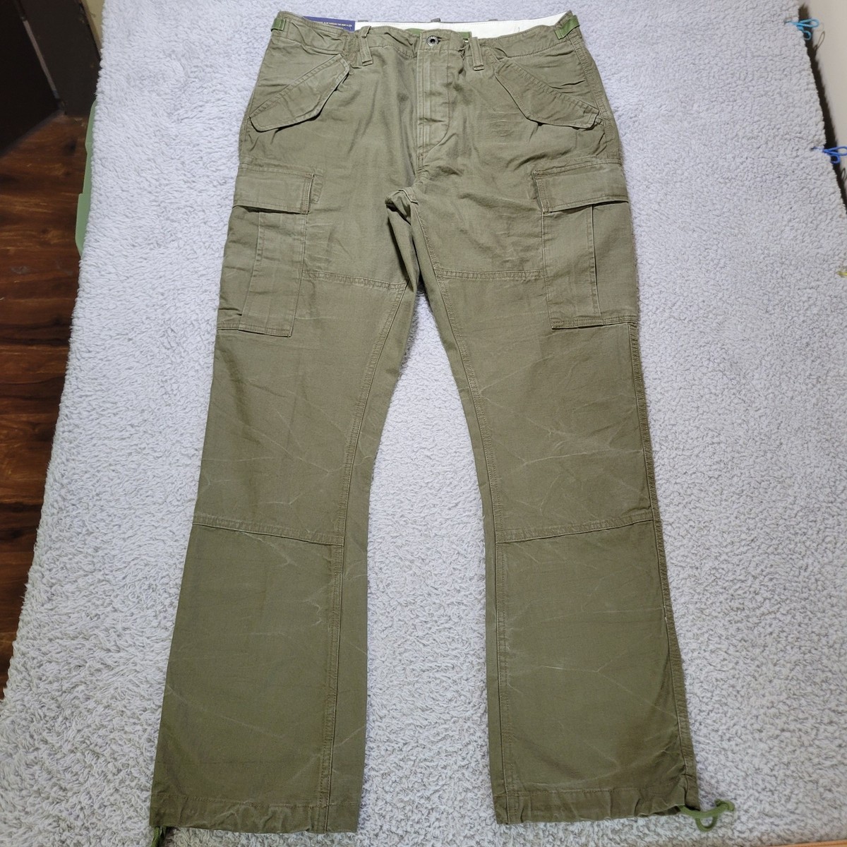Polo Ralph Lauren Cargo Pants 36x30 Slim Distressed Utility Polo Ralph Lauren Cargo Pants 36x30 Slim Distressed Utility