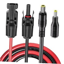 Solar Panel Connector to DC 8mm Adapter Extension Cable 16 AWG Solar to DC 8mm