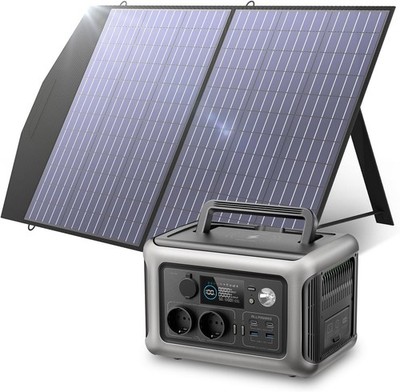 ALLPOWERS Solar Generator R600 Mobiler Stromspeicher mit 100W Solarpanel Outdoor