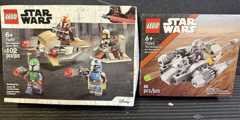 LEGO Star Wars Mandalorian N1 Starfighter 75363 Battle Pack 75267 Space Ship Set