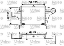 VALEO 817896 Ladeluftkühler LLK für LANCIA DELTA I (831AB0) Turbo Intercooler
