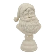 Santa Bust Christmas Tabletop-Decoration, Santa Claus Head Statue Resin Fi DE