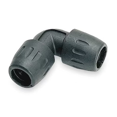 Transair 6602 40 00Us 90 Degree Elbow, Polyamide, Black