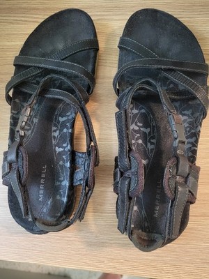 Merrell Womens Black  Jacardia  strappy slingback  sandals 7 M, Great Condition