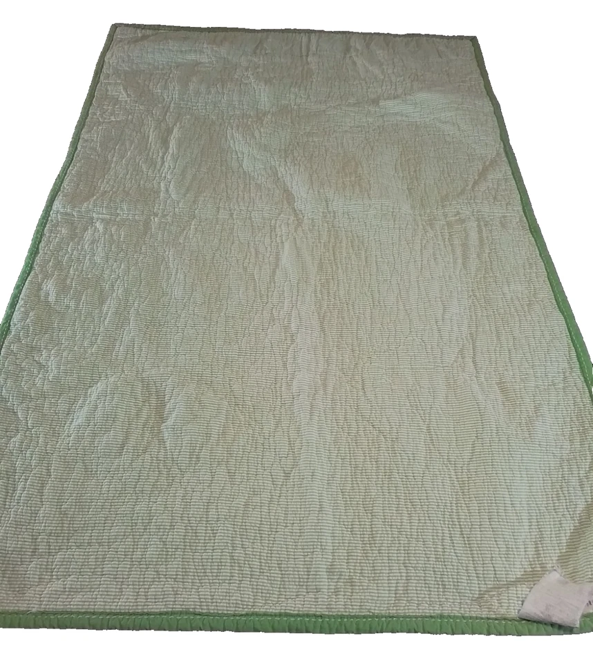 Pottery Barn Kids Ocean Critters Crib Quilt Sea Life Turtle Fish Crab Seahorse - Image 4 of 4