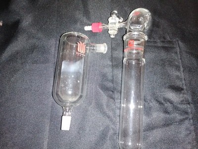 Elite Products Lab Glass Distillation Parts Lot w/ Trap/Receiver